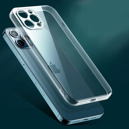 Funda Silicona Ultra-Fina Transparente para iPhone 7 al 16 / SE / Mini / Pro / Max