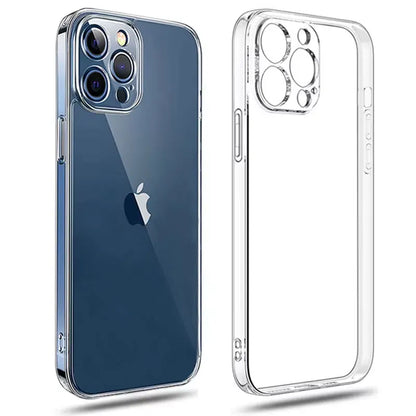 Funda Silicona Ultra-Fina Transparente para iPhone 7 al 16 / SE / Mini / Pro / Max
