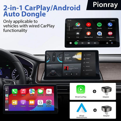 Adaptador CarPlay y Android Auto Inalámbrico – Compatible con el 99% de los Coches con CarPlay por Cable